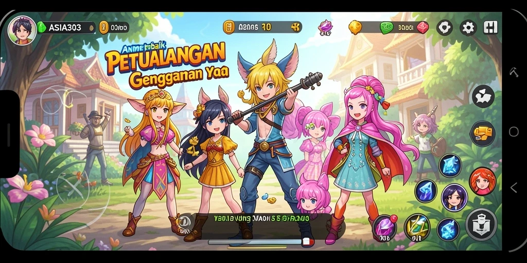 Tampilan gameplay ASIA303 dengan karakter Anime yang menakjubkan.