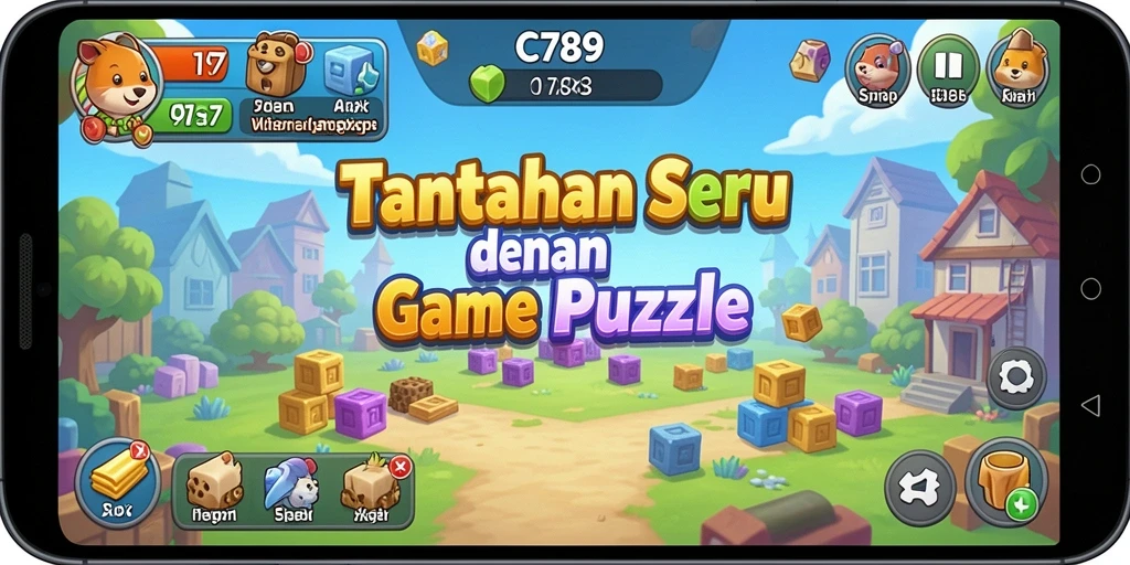 Screenshot dari gameplay seru C789 dalam permainan Puzzle.