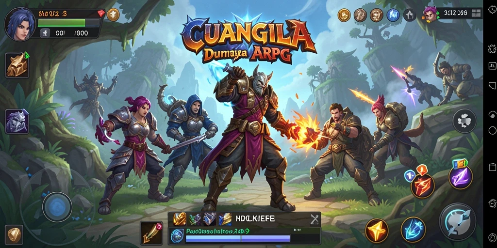 Screenshot CUANGILA menampilkan aksi pertarungan dalam game ARPG yang menegangkan.
