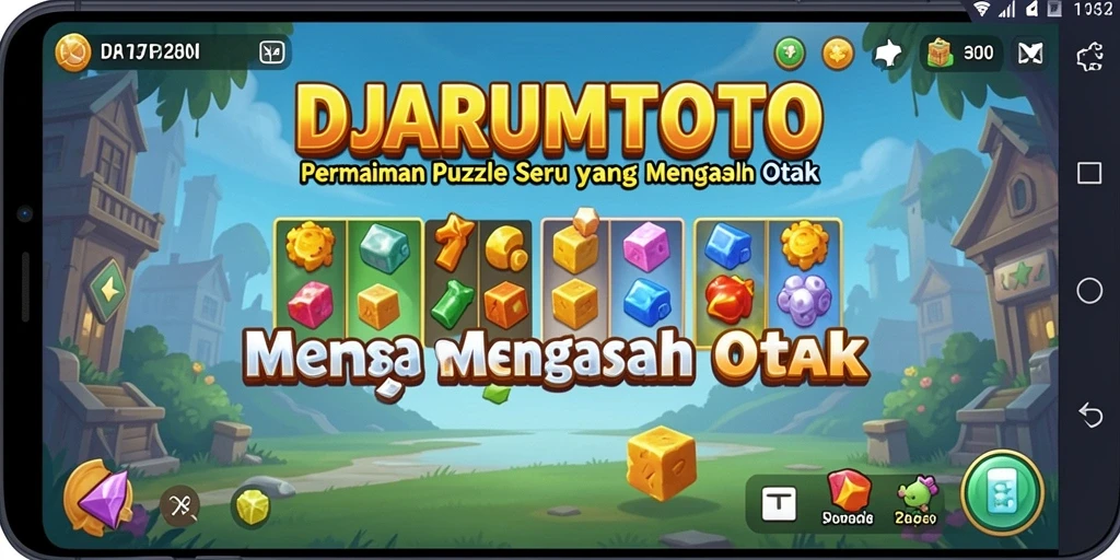Screenshot utama DJARUMTOTO menampilkan gameplay Puzzle yang mengasyikkan.