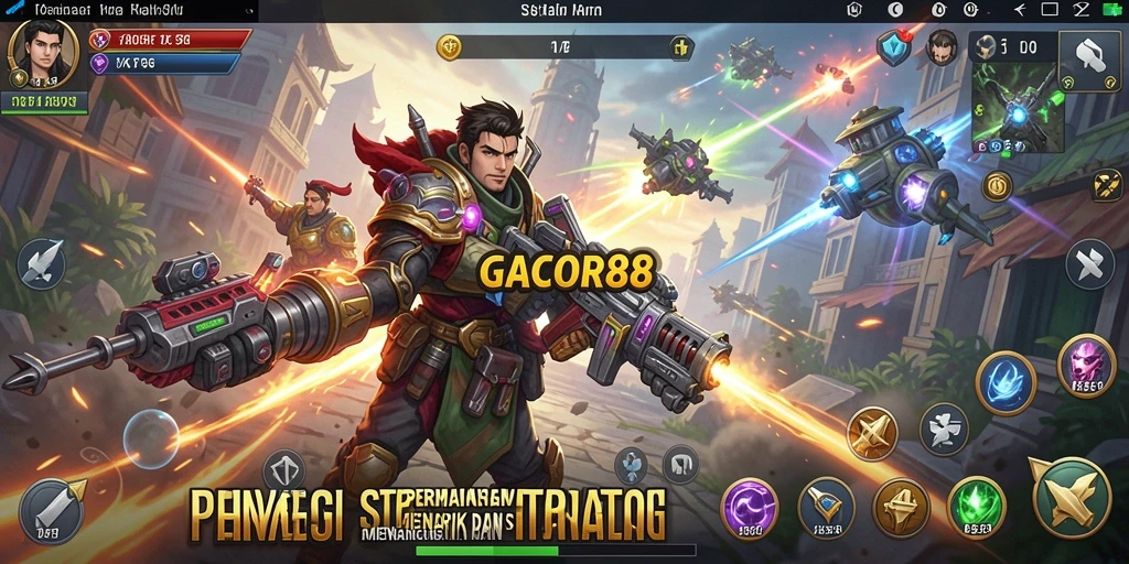 Tampilan gameplay menarik di GACOR88 dengan elemen strategi yang mendebarkan.