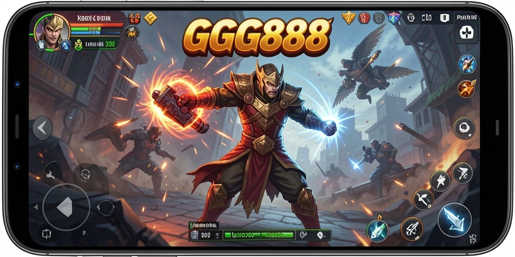 Screenshot GGG888 menampilkan aksi pertarungan yang seru dan mendebarkan.