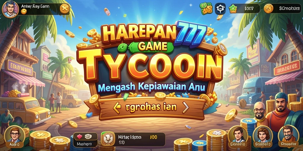 Screenshot dari gameplay HARAPAN777 yang menunjukkan strategi Tycoon yang menarik.