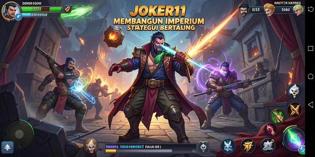 Tampilan gameplay <strong>JOKER11</strong> yang menegangkan dengan aksi strategi yang mendalam.