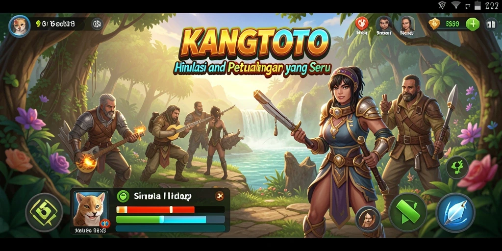 Tangkapan layar KANGTOTO menampilkan momen seru dalam gameplay simulasi.