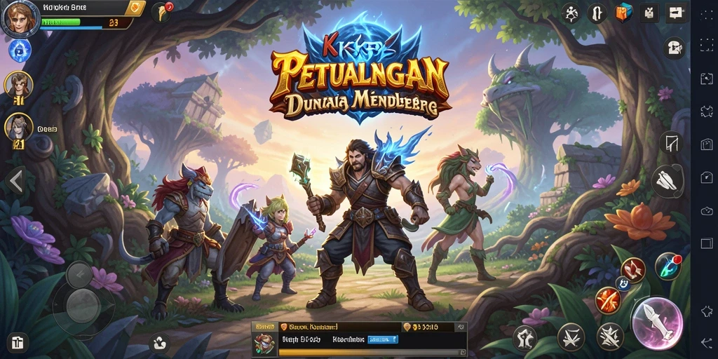 Tampilan gameplay RPG yang seru dalam KKRP.