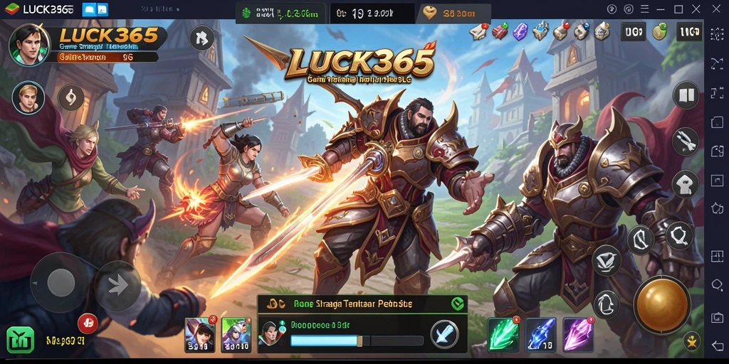 Gameplay mendebarkan LUCK365 dengan strategi dan pertempuran.