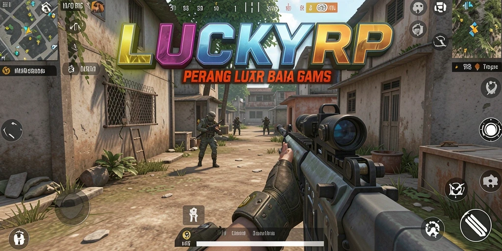 Tampilan seru dalam gameplay FPS LUCKYRP yang menegangkan.