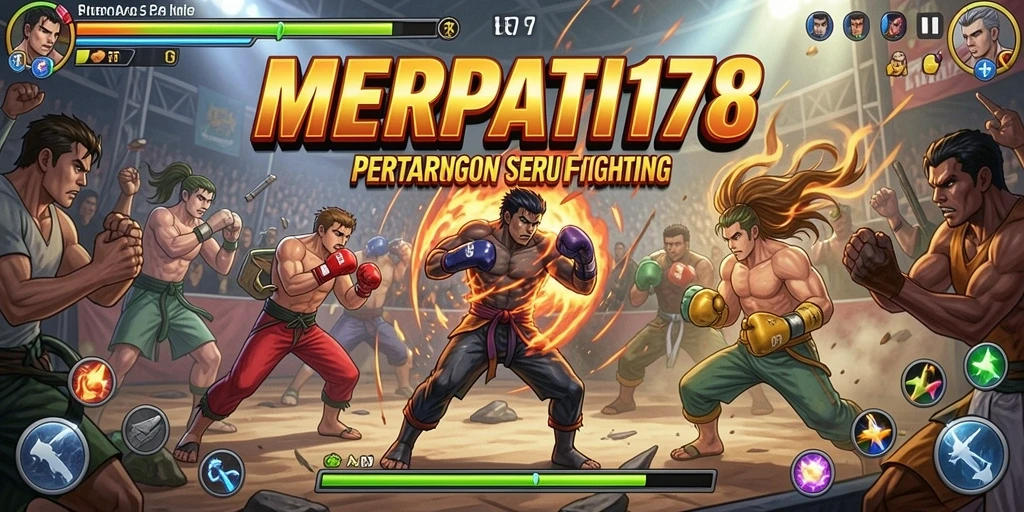 Screenshot gameplay MERPATI178 yang menunjukkan aksi pertarungan yang intens.