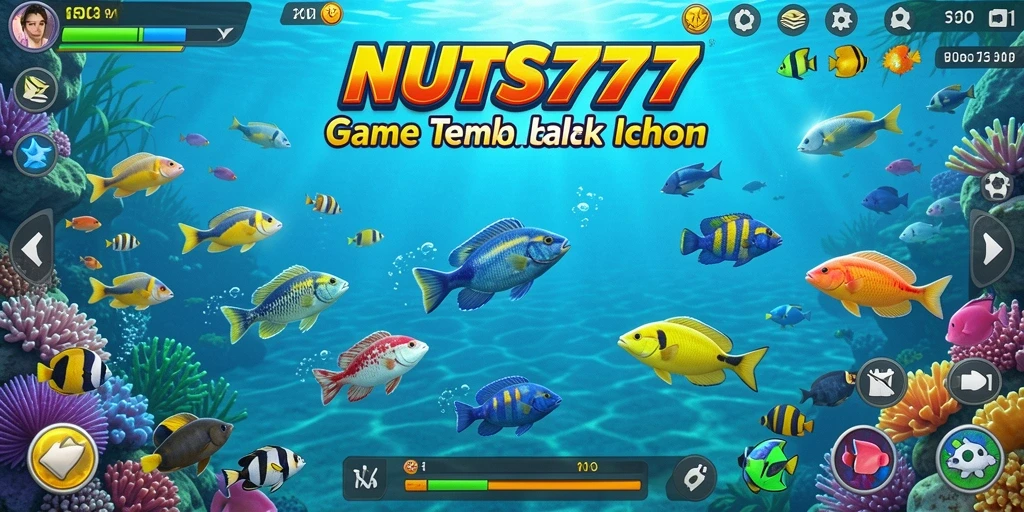 Tampilan menarik dari gameplay NUTS777 Tembak Ikan.