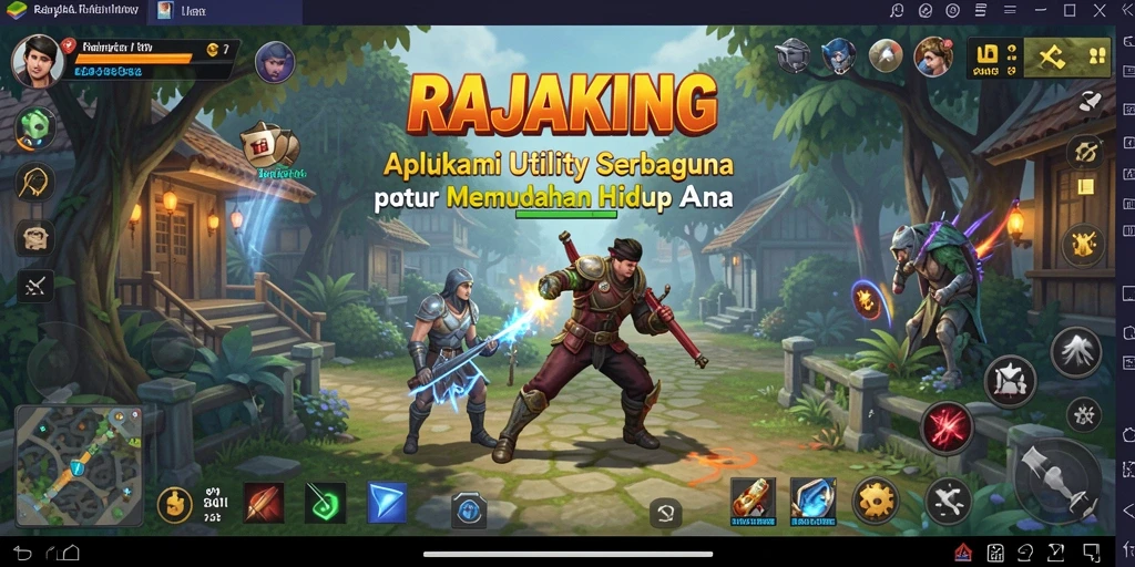 Tampilan antarmuka RAJAKING yang menarik dan fungsional.