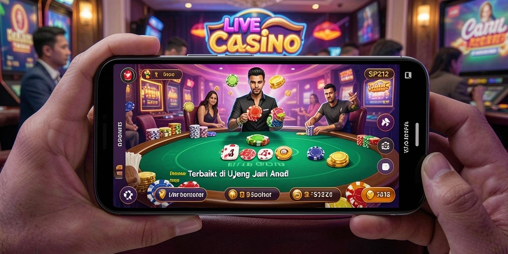 Screenshot permainan Live Casino SP212 dengan dealer profesional yang interaktif.