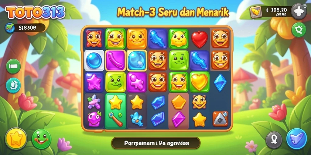 Tampilan gameplay seru dari TOTO313 yang penuh dengan warna.