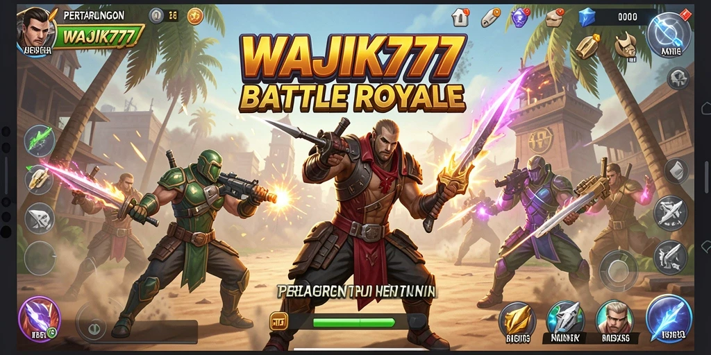 Gameplay seru dalam pertempuran Battle Royale WAJIK777.