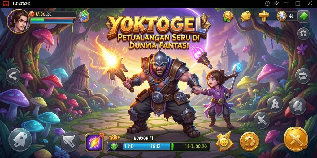 Tampilan gameplay YOKTOGEL dengan desain dunia yang memukau.