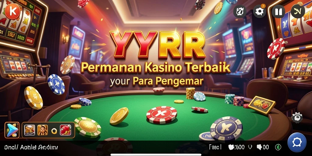 Screenshot utama YYRR yang menampilkan suasana permainan Kasino yang mendebarkan.